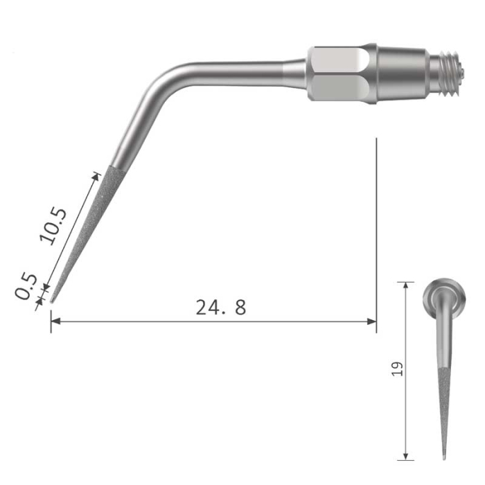 k70A  Airscaler Endo Spitze diamantiert geeignet für KaVo® SONICflex® quick