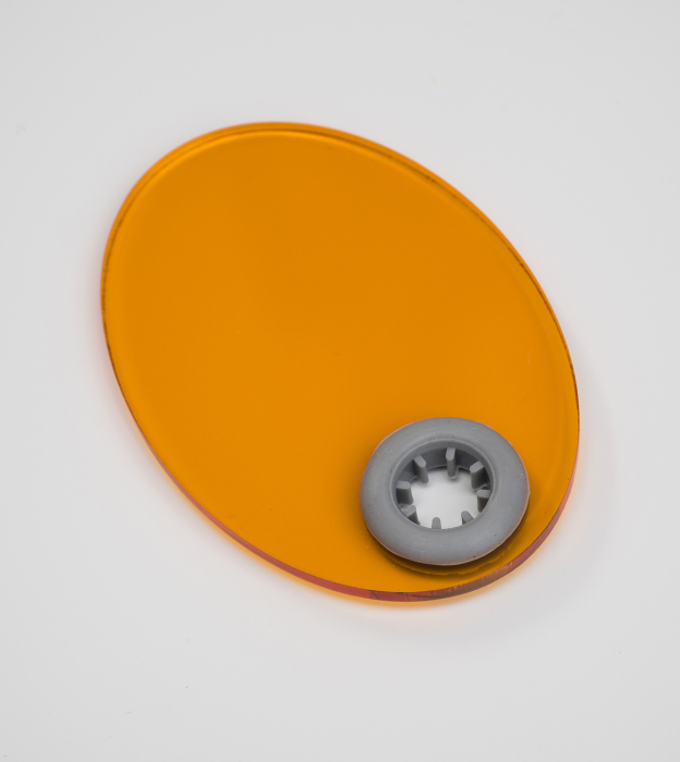 Sichtschutz klein orange für Polymerisationsleuchten