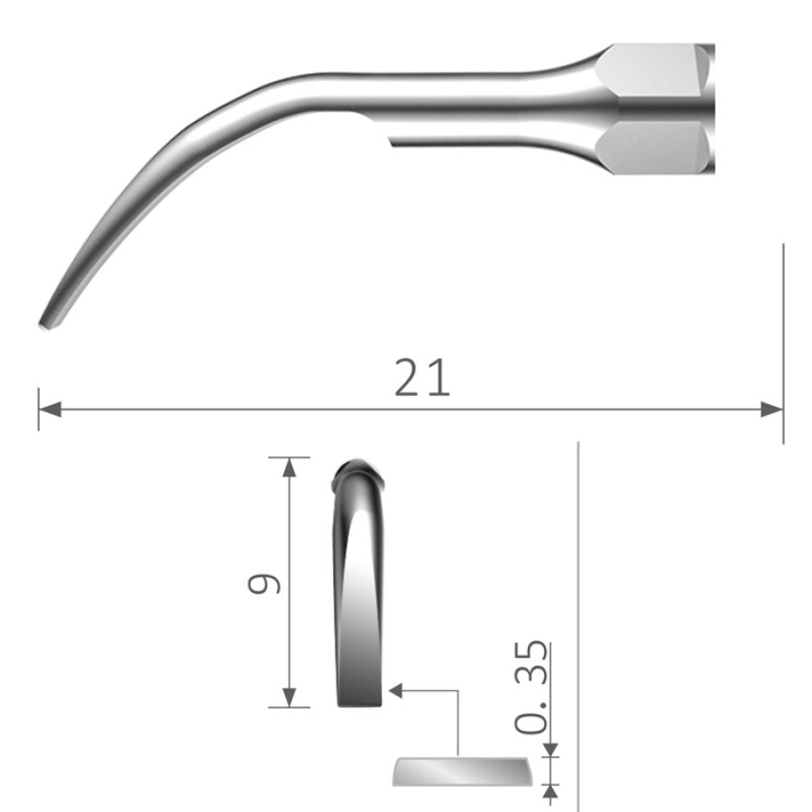GD2 Scaling Ultraschall Spitze geeignet für Satelec®