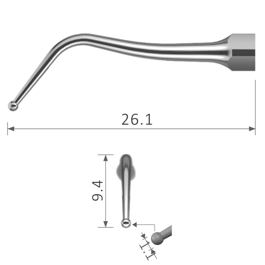 SB1 Karies Entfernung Ultraschall Spitze diamantiert geeignet für EMS®