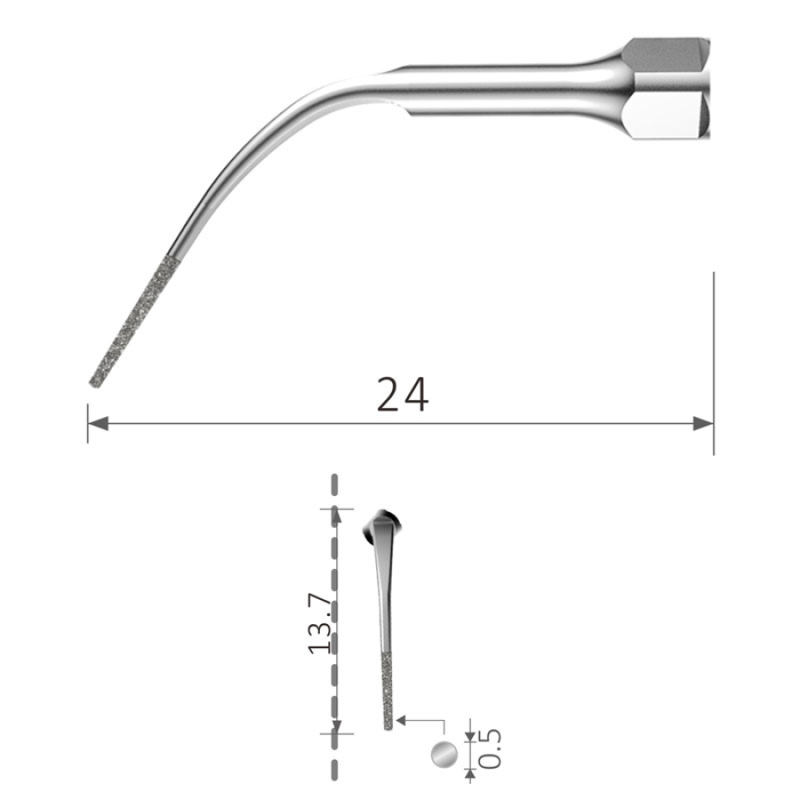 P3D UItraschall Perio Spitze diamantiert geeignet für EMS®