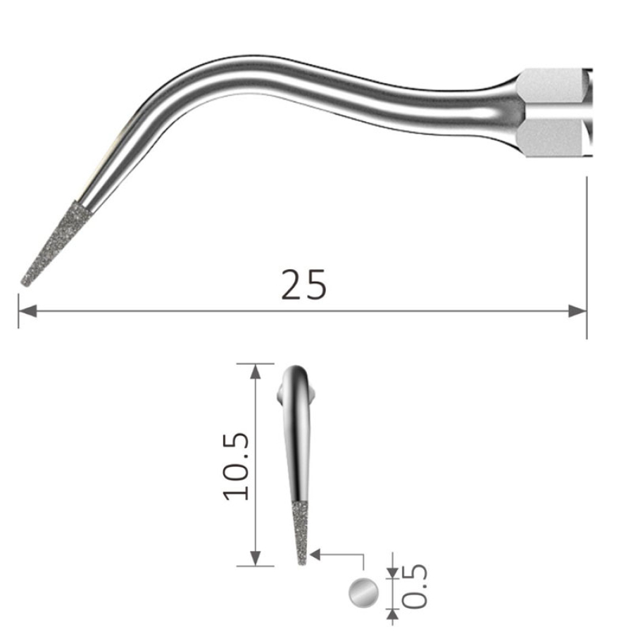 P4D Ultraschall Perio Spitze diamantiert geeignet für EMS®
