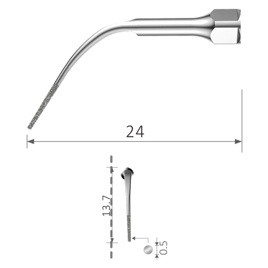 PS3D Perio Ultraschall Spitze diamantiert geeignet für Sirona