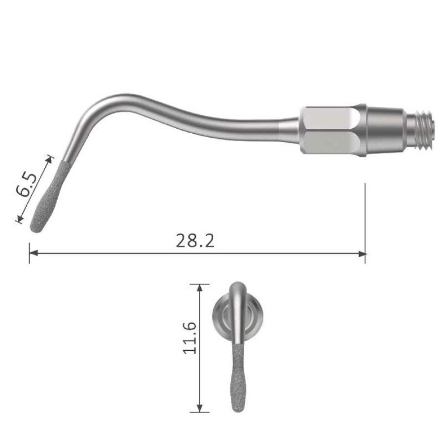 k66A  Airscaler Endo Spitze diamantiert geeignet  für KaVo® SONICflex® quick