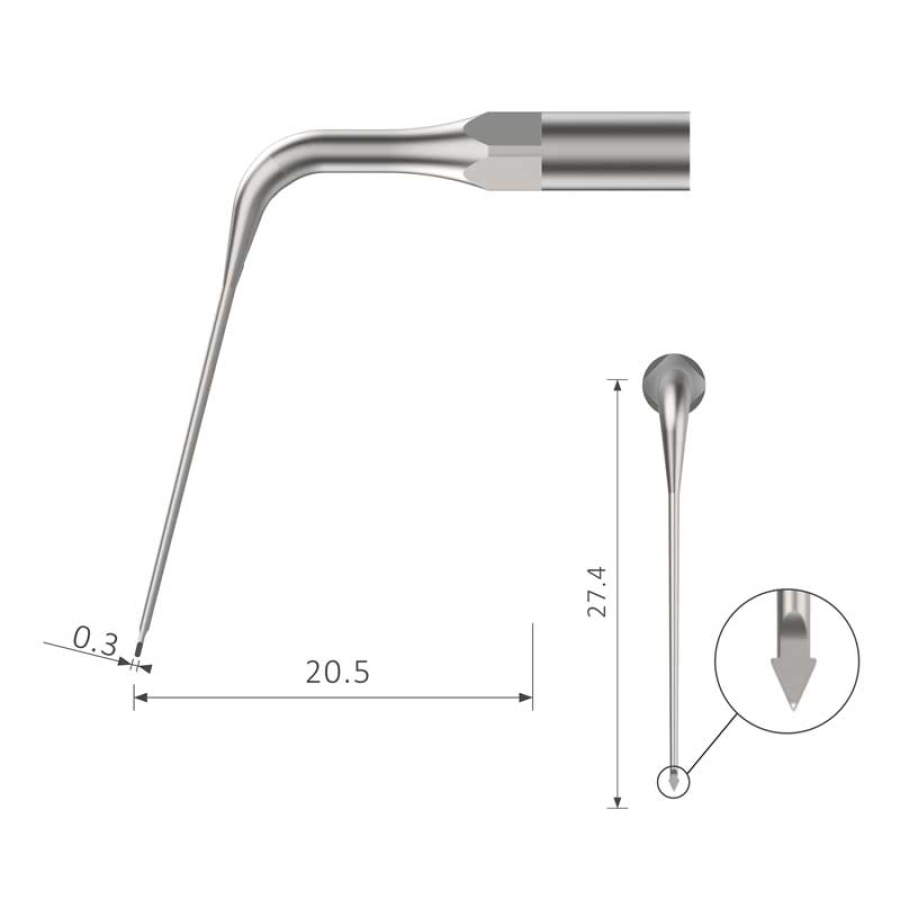 eROGP-90 Ultraschall Endo Spitze geeignet für EMS®