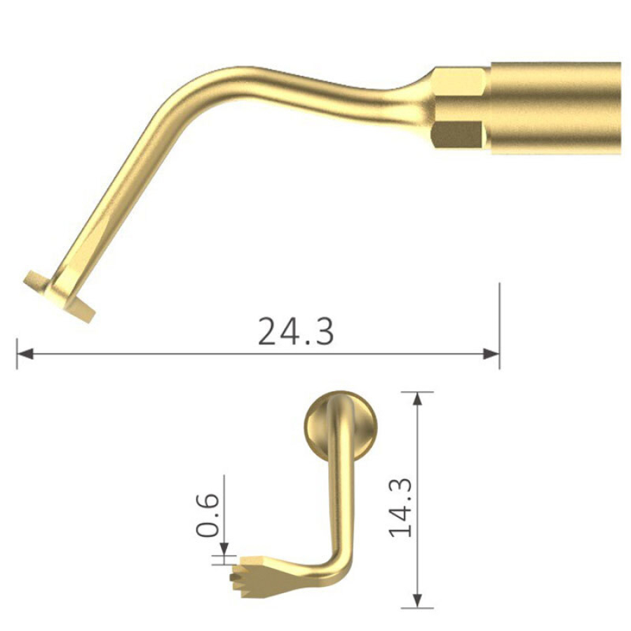 US1R Surgery Ultraschall Spitze geeignet für Mectron®