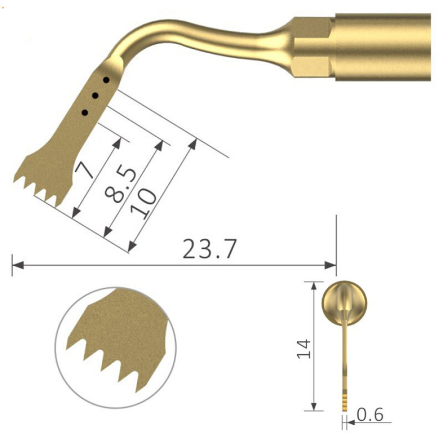 US2 Surgery Ultraschall Spitze geeignet für Mectron®