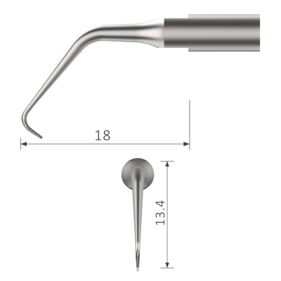 sAS3D WSR UIltraschall Spitze diamantiert geeignet  für Satelec®
